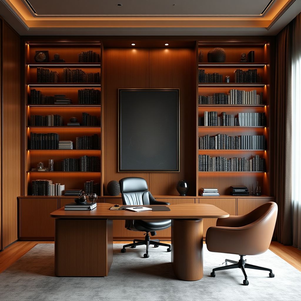 Nowoczesny gabinet domowy