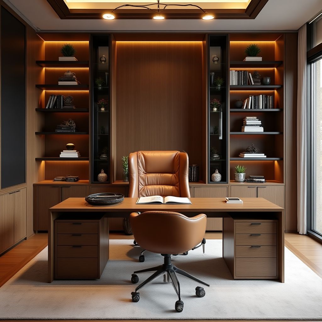 Gabinet domowy w luksusowym stylu